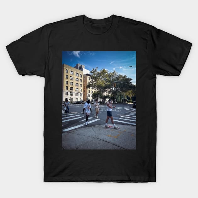 Harlem Street Manhattan New York City T-Shirt by eleonoraingrid